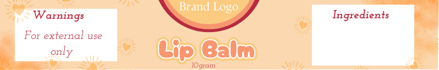 Lip Balm Printed Labels
