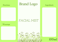 Facial Mist Printed Labels