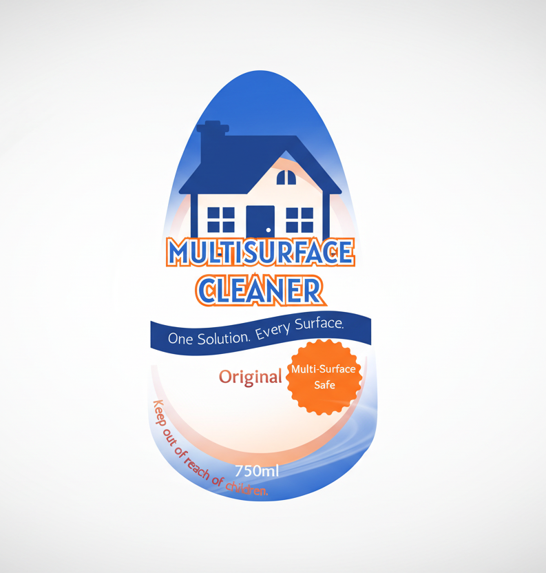 Multi-Surface Cleaner Printed Label ( 750ml )– Contemporary Design