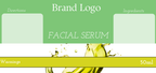 Facial Serum Printed Labels
