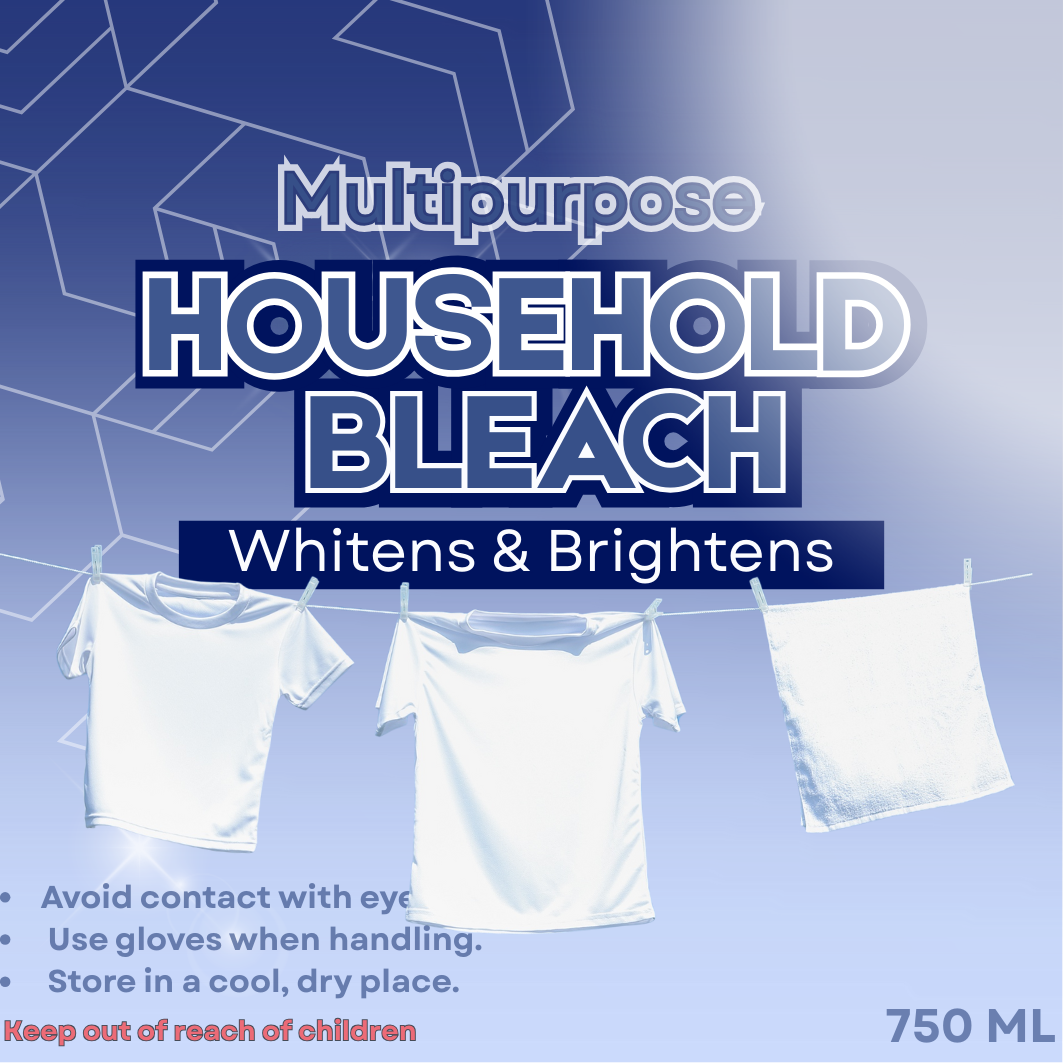 Household Bleach Printed Label – Contemporary Design