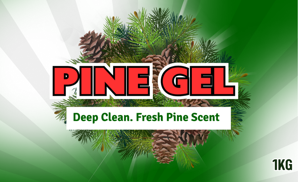 Pine Gel Cleaner Printed Label – Classic Design