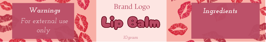 Lip Balm Printed Labels