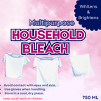 Household Bleach Printed Label – Minimal Design