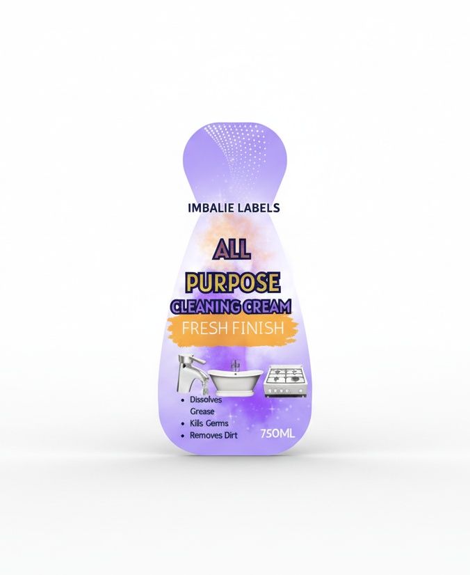 All-Purpose Cleaner Printed Label (750ml) – Contemporary Design