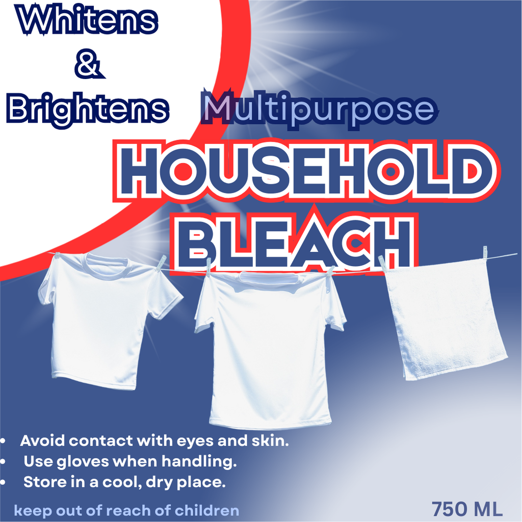 Household Bleach Printed Label – Classic Design