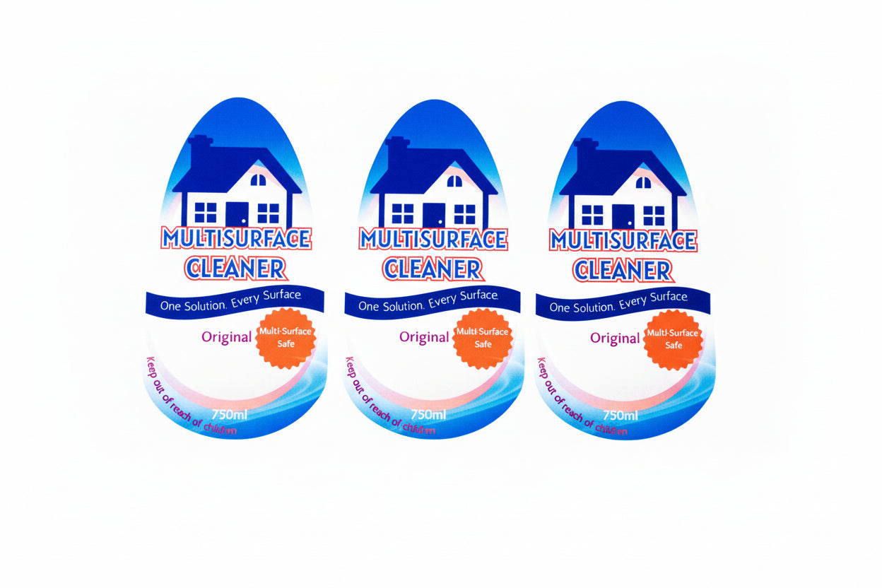 Multi-Surface Cleaner Printed Label ( 750ml )– Contemporary Design