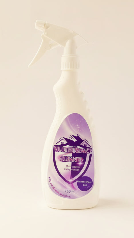 Multi-Surface Cleaner Printed Label ( 750ml ) – Classic Design