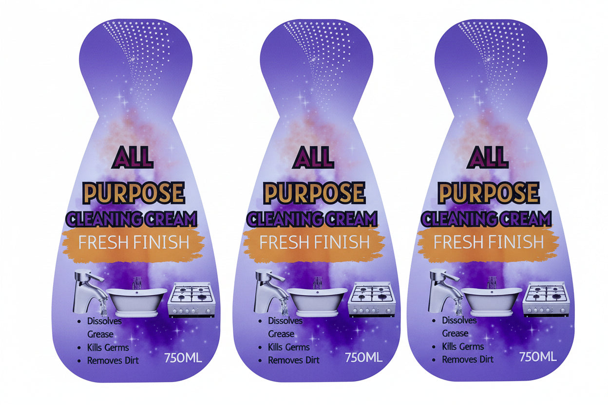 All-Purpose Cleaner Printed Label (750ml) – Contemporary Design