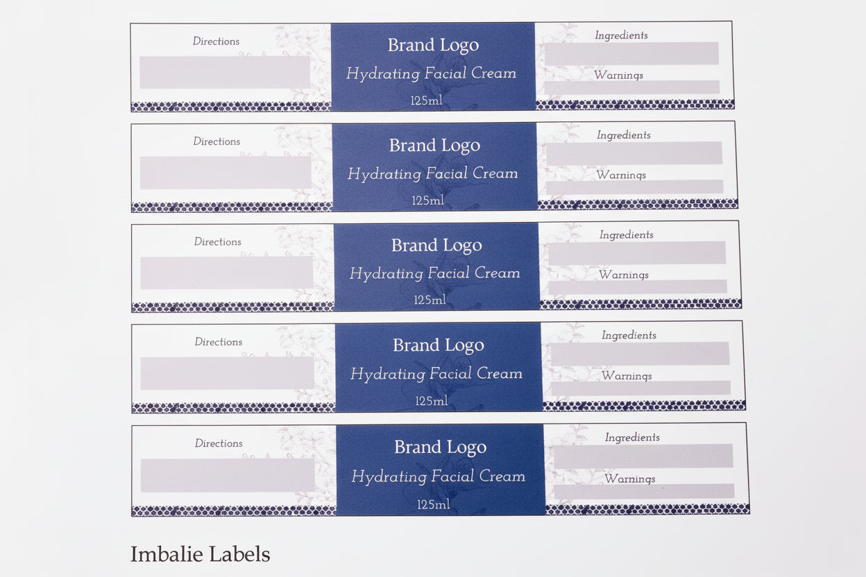 Facial Cream Printed Labels