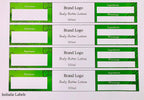 Body Lotion Printed Labels